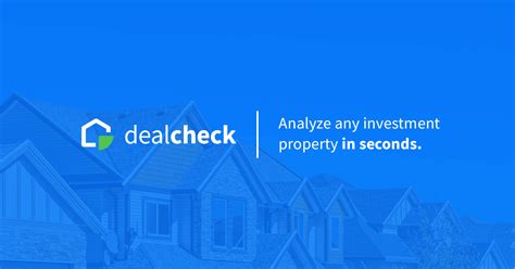 dealcheck login|deal analyzer tool.